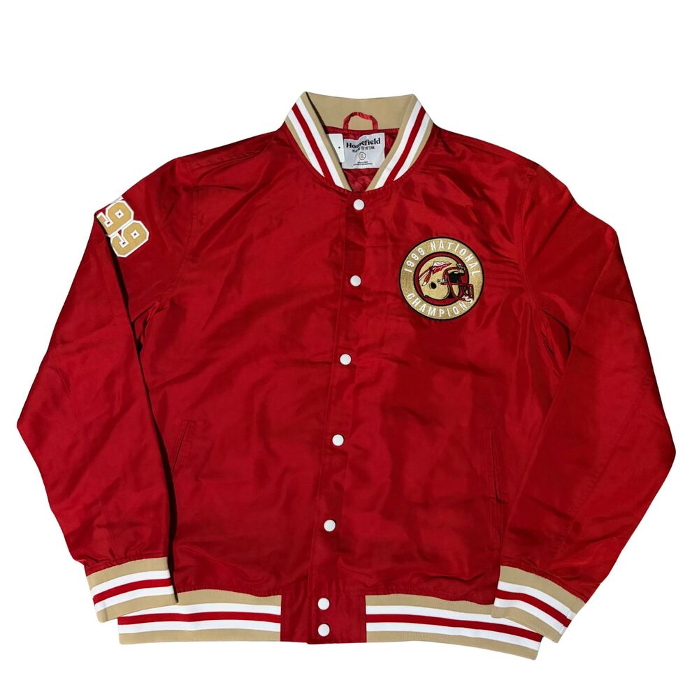 Florida State Seminoles Jacket Mens XL Crimson 1999 National Champions NCAA NWT
